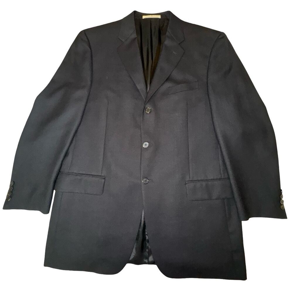 Joseph Abboud 100% Wool Black Three Button Single… - image 2